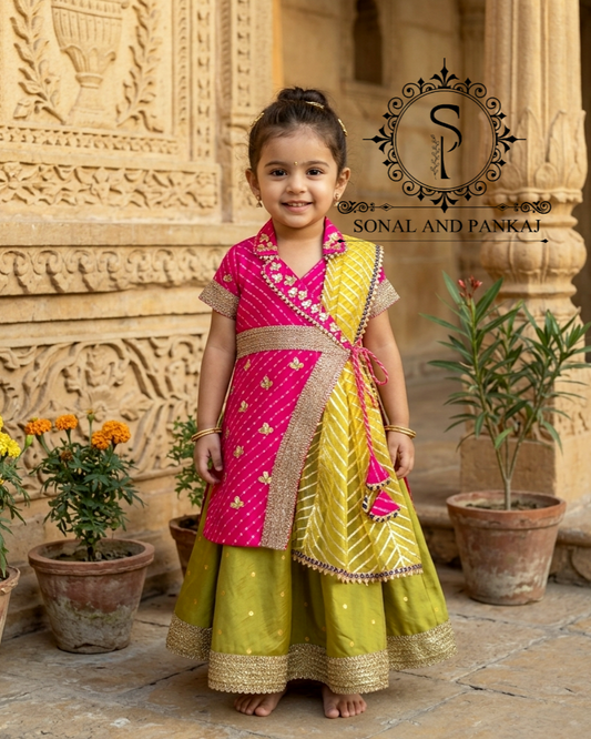 Magnifique Lehenga et chemisier de notre collection Traditions of India - LH00370