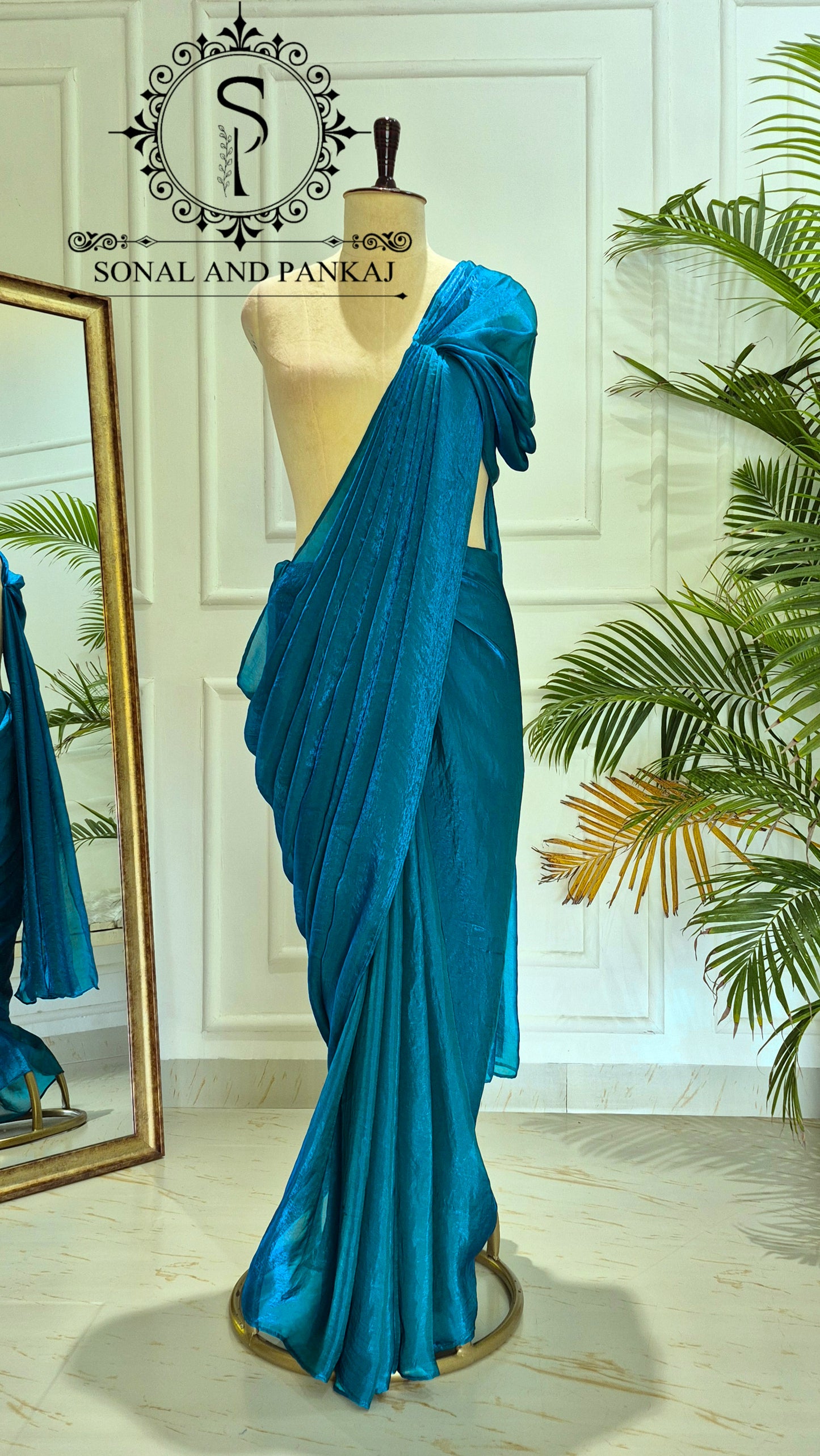 Desi Girl Vibe - Morpankh Pre-pleated Saree - SA01739