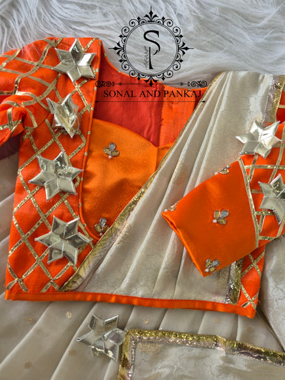 Kids Lehenga Choli - KD01810(Orange)