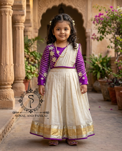 Magnifique Lehenga et chemisier de notre collection Traditions of India - LH00370
