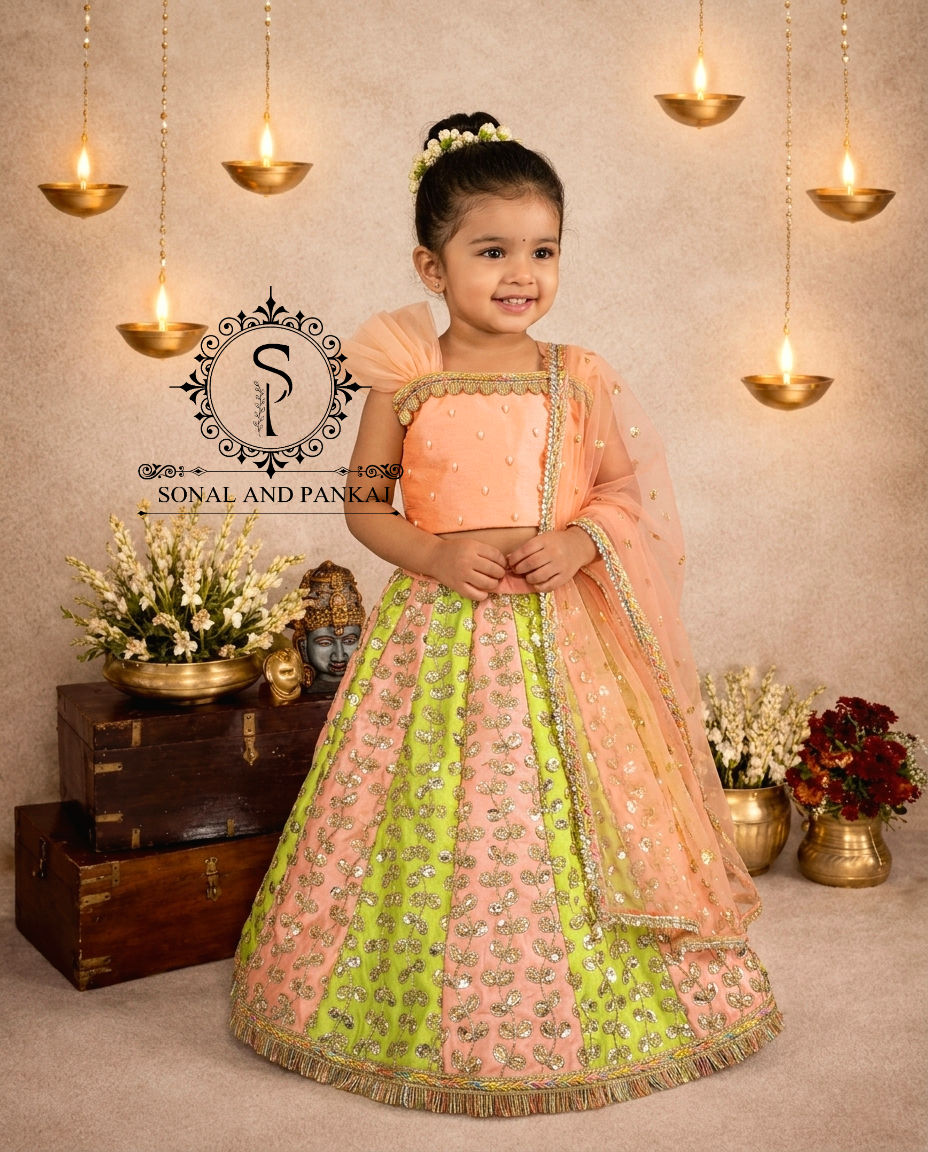 Magnifique Lehenga et chemisier de notre collection Traditions of India - LH00370