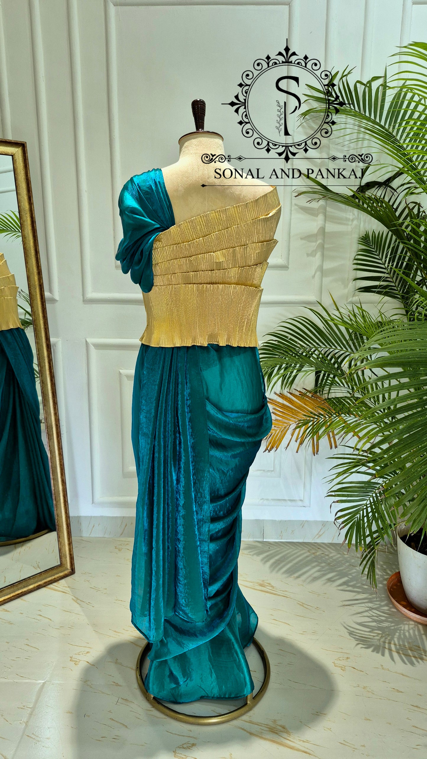 Desi Girl Vibe - Morpankh Pre-pleated Saree - SA01739