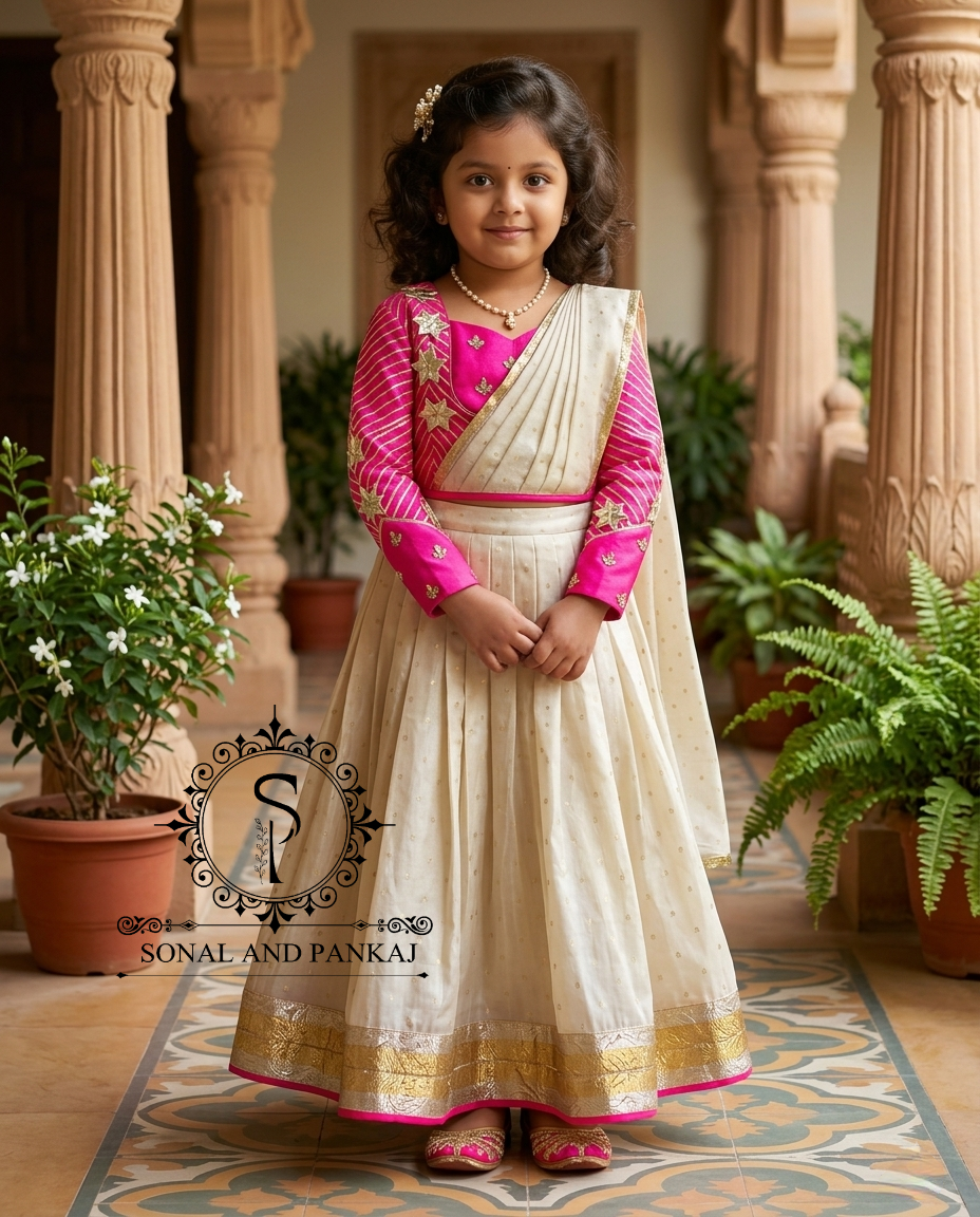 Magnifique Lehenga et chemisier de notre collection Traditions of India - LH00370