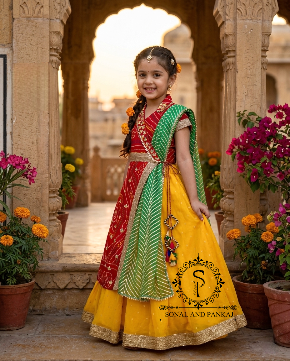 Magnifique Lehenga et chemisier de notre collection Traditions of India - LH00370