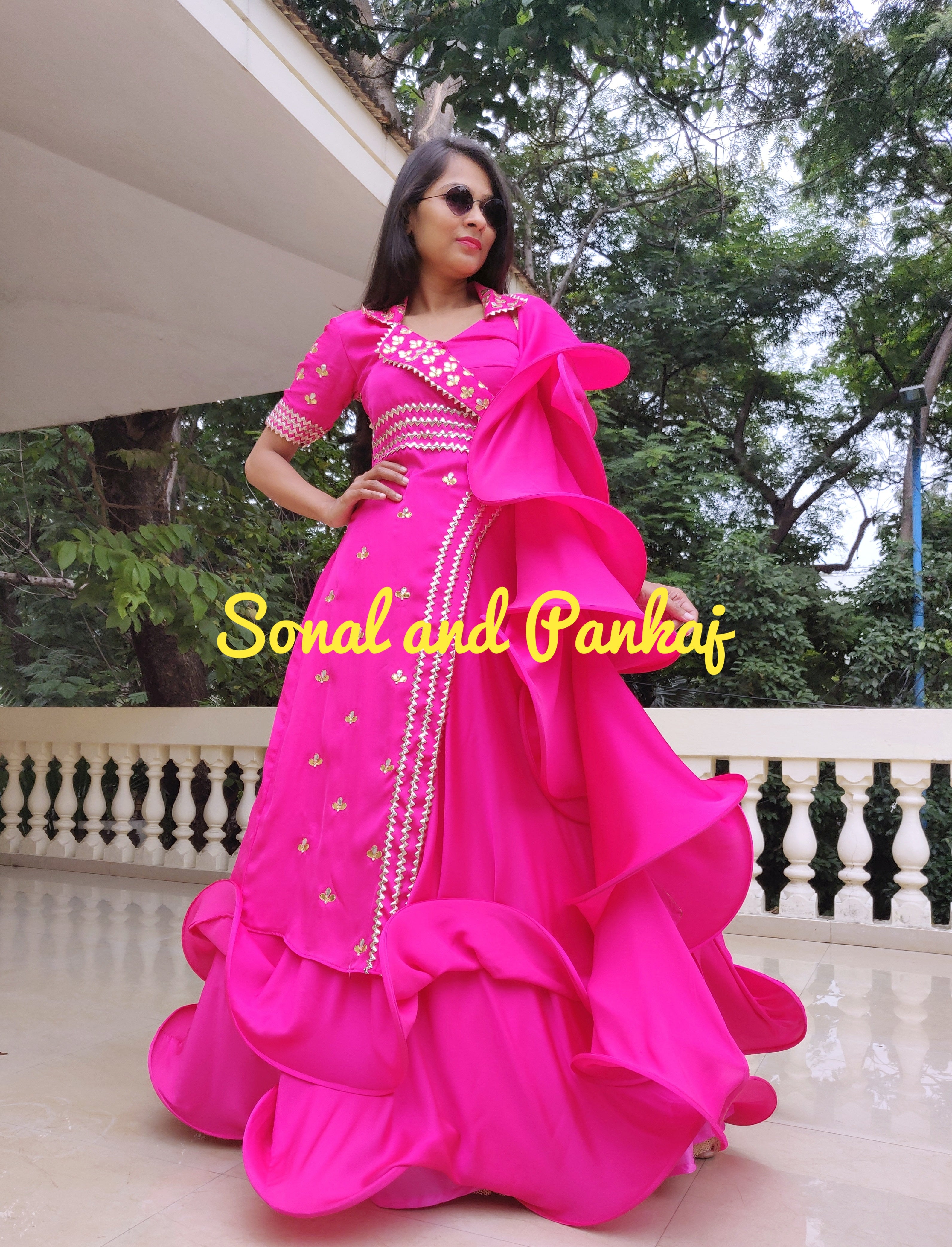 Buy Party Wear Lehenga with Jacket - Hot Pink Silk Lehenga Choli – Empress  Clothing